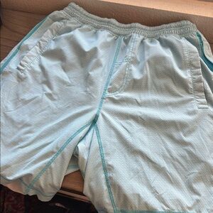 Lululemon Athletica Blue Athletic Shorts Relaxed Fit